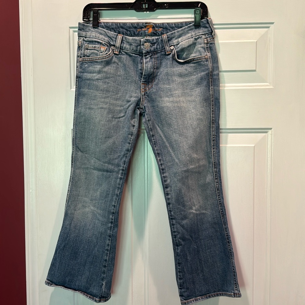 7 for all man kind cropped jeans